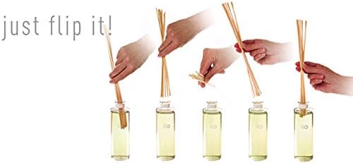 Resafy Reed Diffuser Sticks, Jecnovo Pack of 100 Fiber Sticks with Handmade Linen Bag, Safe and Non-Toxic, 9 Inches Long 3mm Diameter Aromatherapy Diffusers for Home, Spa and Office(Burgundy)