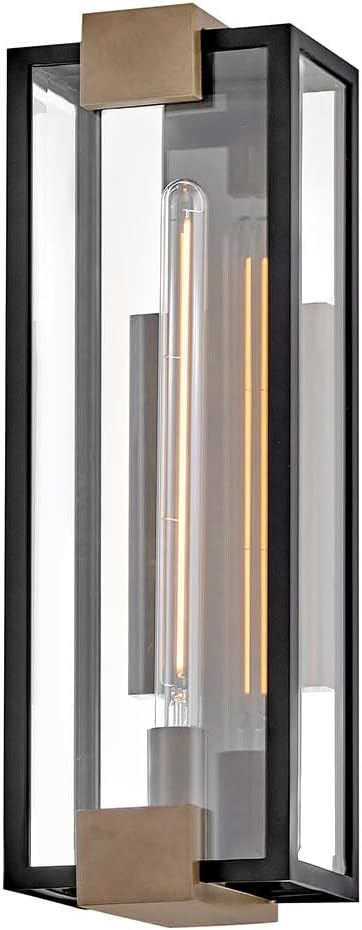 Hinkley Bergen Medium Wall Mount Lantern, Black