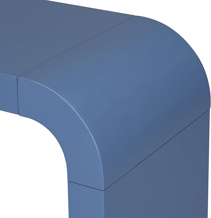 Minimalist Wood Console Table Sofa Table, Unique Versatile 55'' Long Accent Entryway Table for Narrow Spaces Living Rooms Hallway Entrances Balconies Study (Navy-1.17)