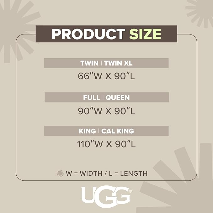 UGG Plush Full/Queen Blanket, Fleece Fluffy Blanket for Bed, Luxury Cozy Oversized Throw for Couch, Washable Hypoallergenic Cute Decor, 90" x 90", Quartz Pink (Whitecap)