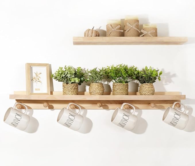 Small Fake Potted Plants: 7 Inches Artificial Plants with Seagrass Handwoven Planters, Indoor Farmhouse Decorations, Eucalyptus Plant for Home Bathroom Office Shelf Tabletop Desk Room Decor or Gift