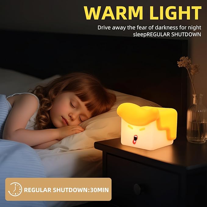 Night Light, 3 Level Dimmable Touch Lamp for Bedroom,Funny Prank Tap Lamp,Emotional Release Tool,Portable Table Bedside Lamp,Rechargeable Creative Eye Protection Table Lamp