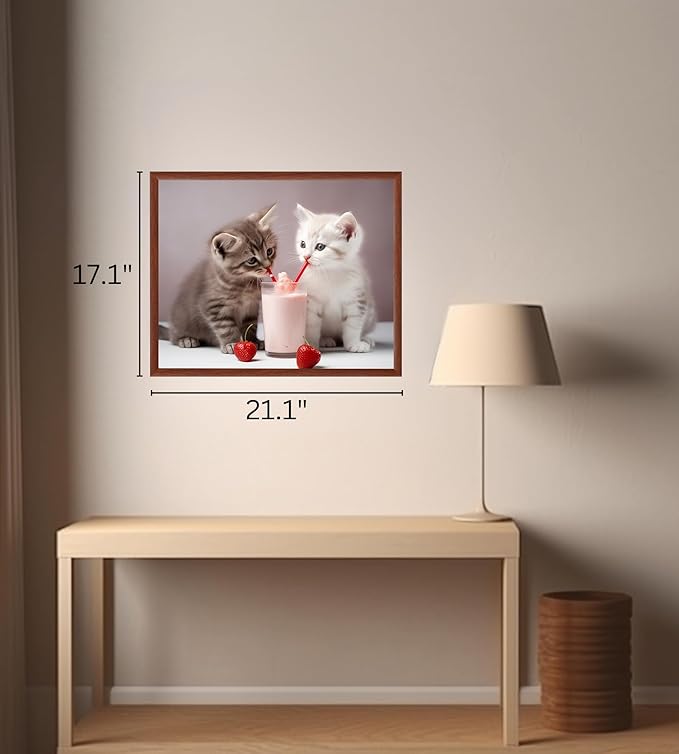 Art Shoppe Framed Print Wall Art, Vintage Wall Décor for Living Room, Bedroom, Office, High-Resolution Image on Premium Art Paper, 3/4" Frame with Plexiglass Front, Ready to Hang, 17"x21"