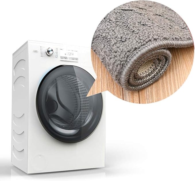 COSY HOMEER 32X20 Inch Anti Fatigue Kitchen Rug Mats are Made of 100% Polypropylene Half Round Rug Cushion Specialized in Anti Slippery and Machine Washable (Grey 3pcs)