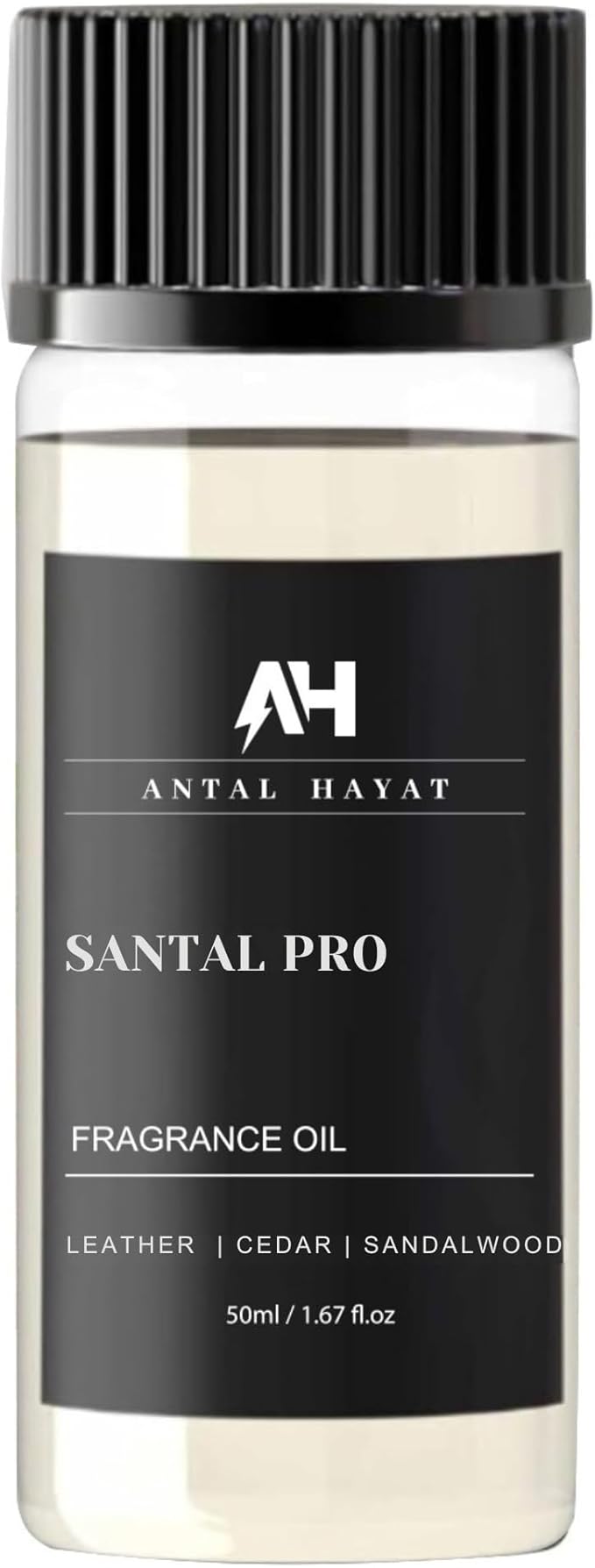 Hotel Scent Santal Diffuser Oil 50ml - Santal Diffuser Oil Refill - Cedar, Leather & Sandalwood Essential Oils - Aromatherapy Premium Fragrance Oils for Ultrasonic and Waterless Diffuser and Crafting