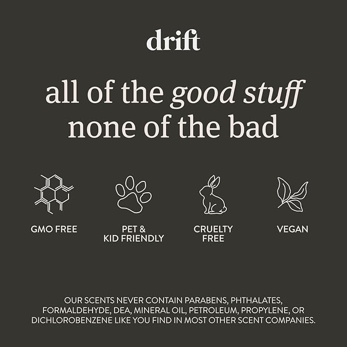 Drift Amber Scented Candle - Home Decor - Fragrance Oil Candle - 60 Day Burn Time - 10.5 oz