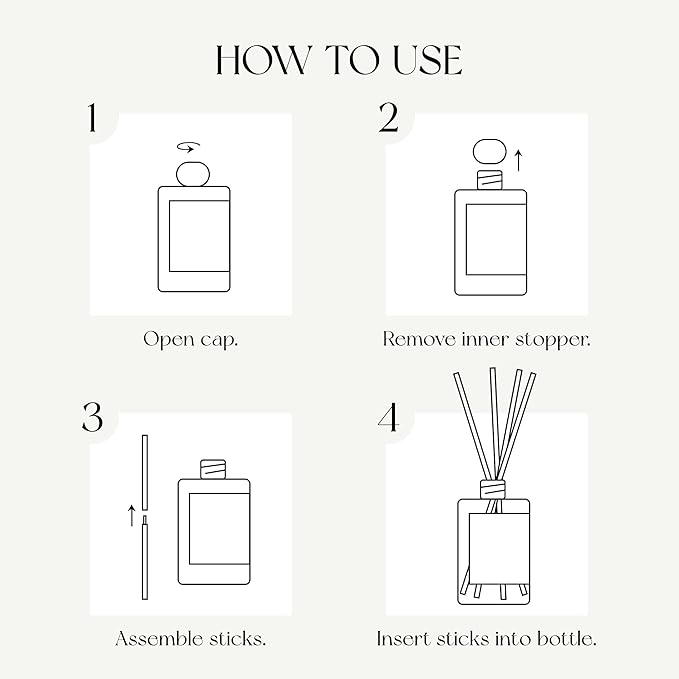 Morning Citrus Scent Premium Reed Diffuser Set - 380ml /12.85 fl.oz Scented Oil with 6 Sticks | Long-Lasting Fragrance for Home & Office | Luxury Gift