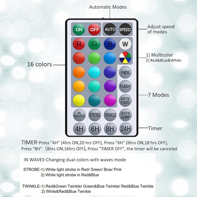 Solhice 40ft Photo Clips String Lights Color Changing 80 LEDs, RGB Hanging Pictures Wall Display Lights for Teenager Christmas Gift, Teen Girl Room Decor with USB Powered Remote Control,