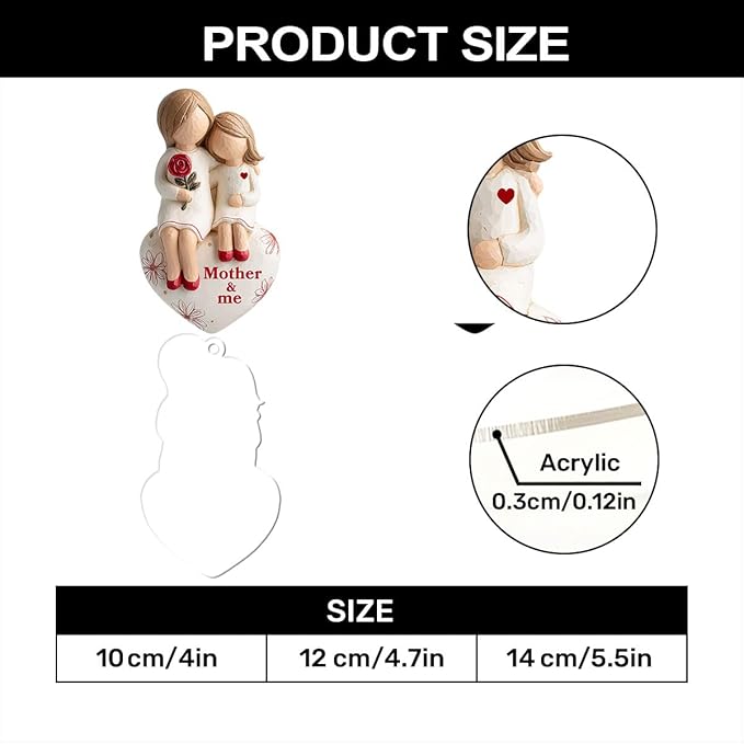 Jesuspirit Grandma & Grandchild Christmas Ornament β Grandma and Me, Acrylic Ornament for Grandmother, First 2025 (Mother and Me)