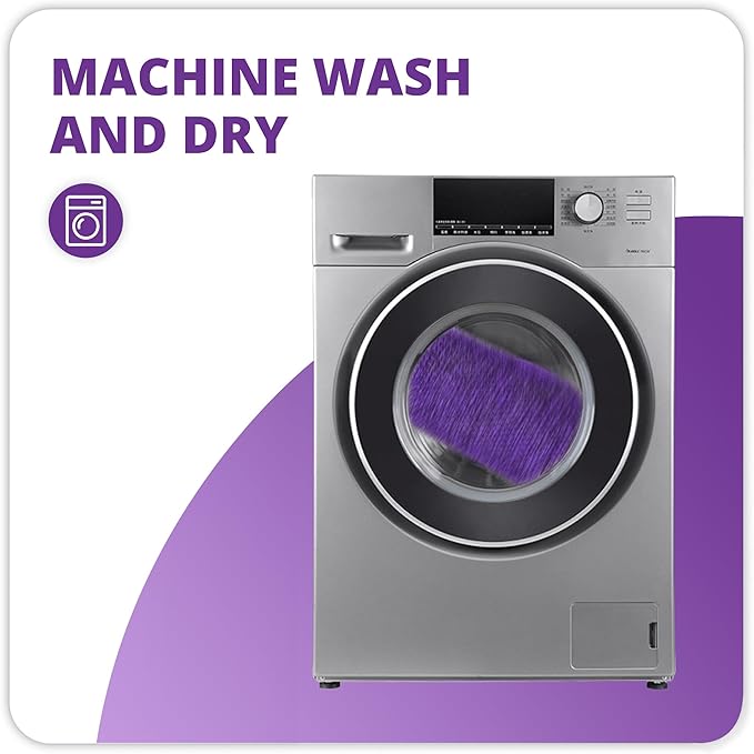 Bath Mat,Ultra Thin Bathroom Rugs,Rubber Bath Mats for Bathroom,No Slip Bath Rugs,Quick Dry,Machine Washable,Low Pile,Absorbent,Shower Outside,Sink,Home Decor Accessories.Purple,1'5"x2'3"(2 Pack)