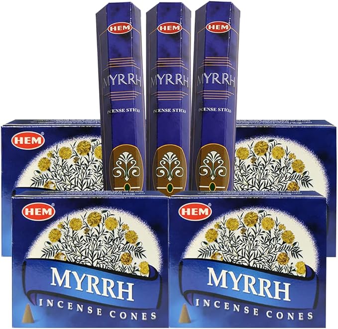 TRUMIRI Incense Variety Pack - 7 Sets of 102 Pieces (Incense Sticks & Cones, Bamboo Holder & Burner)