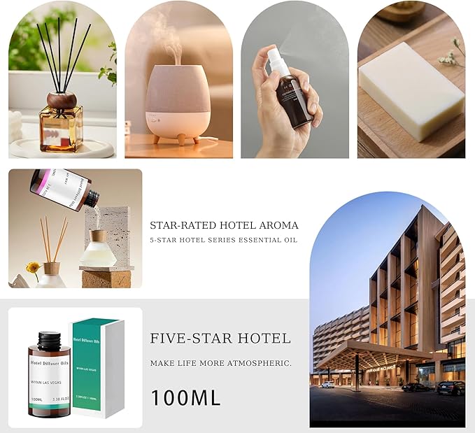 Hotel Diffuser Oil No. 1023 Inspired by The Baccarat Hotel Scent - Fragrance Oil for Ultrasonic and Waterless Diffusers and Crafting
