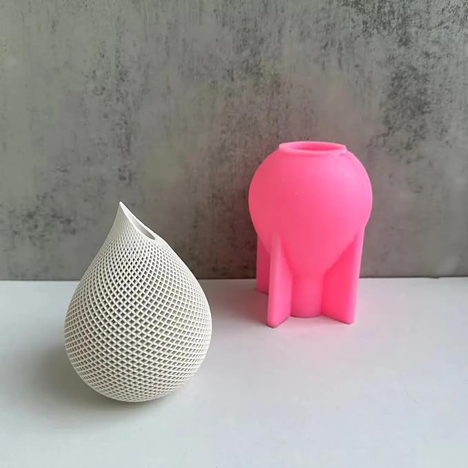 Water Drop Shape Vase Epoxy Silicone Mold Concrete Plaster Flowerpot Plant Cement Clay Mold