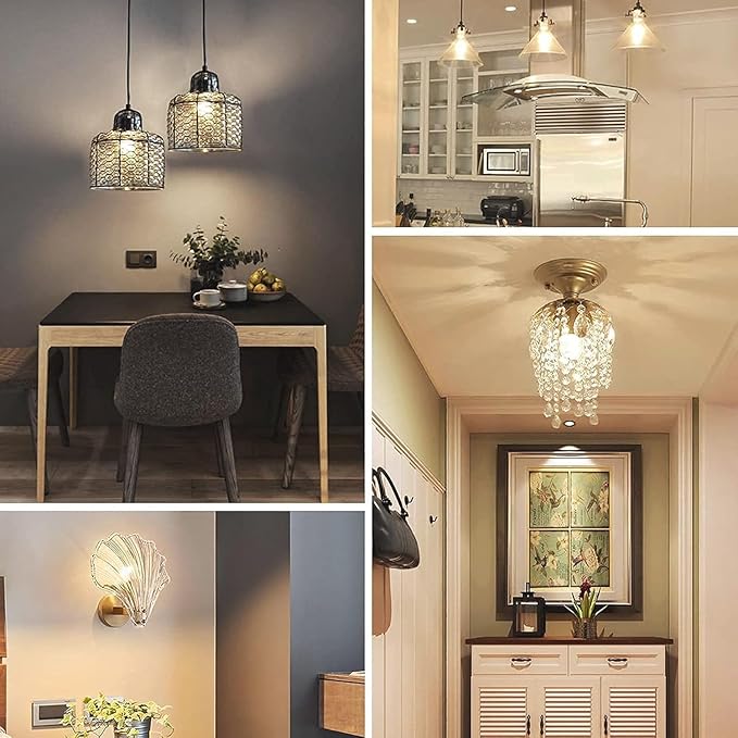 XININSUN Frosted G16.5 globe light bulb,e12 Round Candelabra Bulb 40 watt,4W Chandelier Light Bulbs,Milky White Candelabra LED Bulb,Dimmable,4W 3000K Soft White 400lm,6Pack