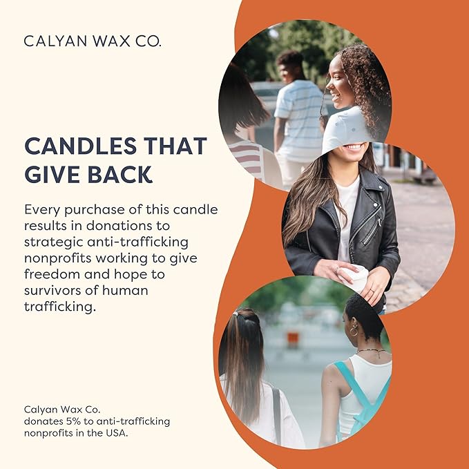 Calyan Wax Co. Golden Cider & Nutmeg 3 Wick Scented Candle - 43 Hour Burn - Luxury 3 Wick Soy Candles - Non Toxic Soy Wax Candles - Long Lasting Large Glass Jar Candle for Home - 14.9oz
