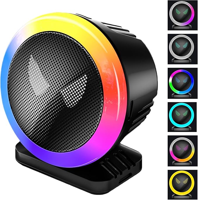 RGB Lights - Led Sound Activated Ambient Lighting, Full Color Music, Pulsing Lights for Dj, Stereo, Desktop, Car, Party, Home, Camping, Outdoor, Theater, 2.76x2.36x3.15 Inches