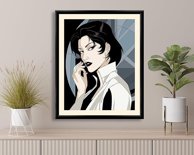 Art Shoppe Framed Print Wall Art, Vintage Wall Décor for Living Room, Bedroom, Office, High-Resolution Image on Premium Art Paper, 3/4" Frame with Plexiglass Front, Ready to Hang, 17"x21"