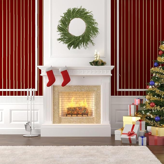 2 Pcs 6FT Norfolk Pine Garland Realistic Real Touch Artificial Faux Greenery Garland for Winter Decorations for Home Window Fireplace Garland for Mantle Table Holiday Indoor Outdoor Garland