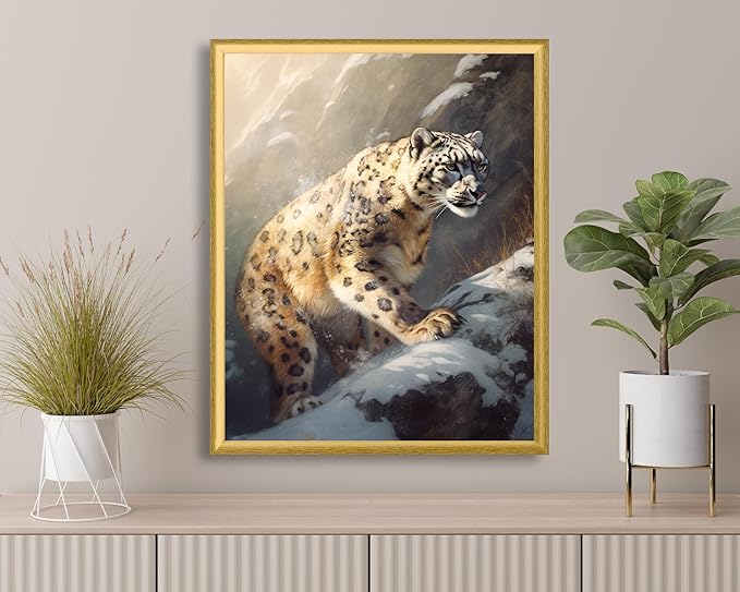 Art Shoppe Framed Print Wall Art, Vintage Wall Décor for Living Room, Bedroom, Office, High-Resolution Image on Premium Art Paper, 3/4" Frame with Plexiglass Front, Ready to Hang, 17"x21"