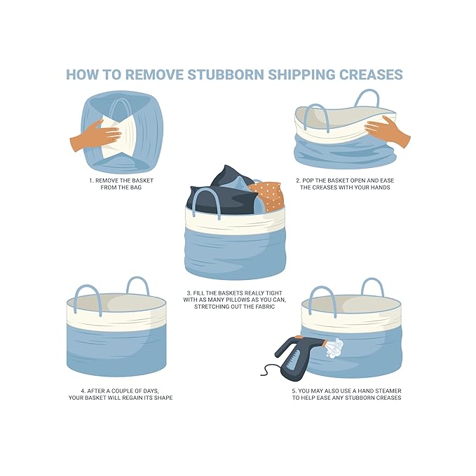 OrganiHaus Large Woven Storage Basket for Blankets and Toys 20" x 13" Inch, Rope Laundry Basket with Handles, Cushions & Pillows Storage Bin, Nursery Hamper, Soft Round Dog Toy Bin - Brown/Black