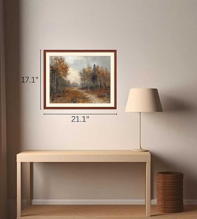 Art Shoppe Framed Print Wall Art, Vintage Wall Décor for Living Room, Bedroom, Office, High-Resolution Image on Premium Art Paper, 3/4" Frame with Plexiglass Front, Ready to Hang, 17"x21"