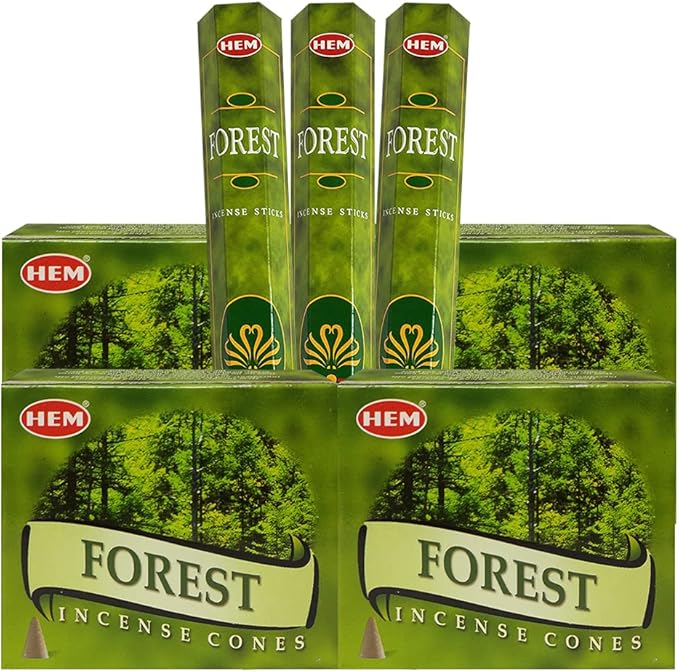 Forest Incense Sticks and Cone Incense Holder Variety Pack Bundle insence insense inscents insienso
