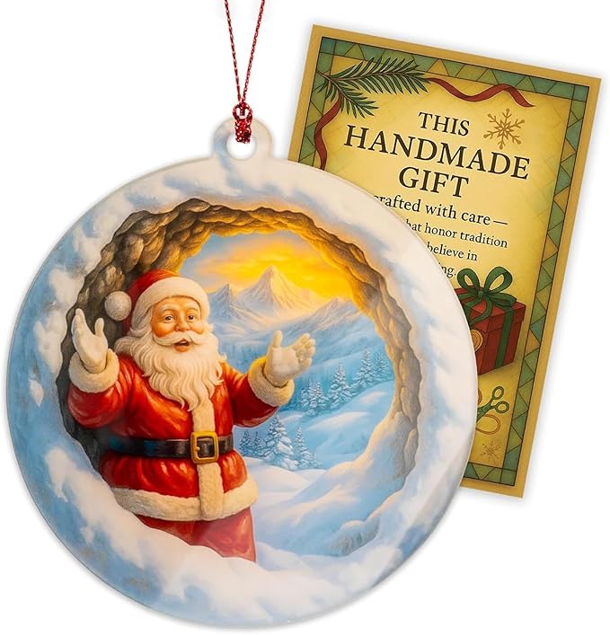 Santa Claus Ornaments for Christmas Tree, Funny Santa Ornament, Christmas Ornaments 2025, Holiday Party Gifts, Festive Ornament for Tree Decorations, Cute Santa Holiday Ornaments