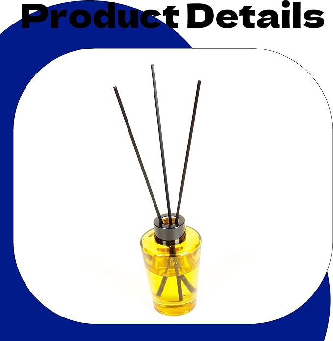 Black Fibre Reed Diffuser Sticks 50pcs 30cm x 3mm Black Fibre Reed Diffuser Sticks Thick Diffuser Reeds Sticks Diffuser Sticks for Diffuser Oils Fragrance Refill Fibre Reeds for Diffusers