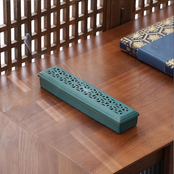 CEREMONY Incense Holder for Sticks,Ceramic Insence-Stick Holder Ash Catcher,Incense Holder Timkburner for Meditation Yoga Spa Room Decor