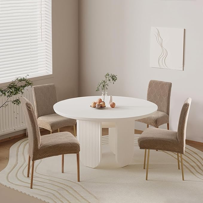 Waterproof Dining Chair Covers, Chair Covers for Dining Room, Stretch Parsons Chair Slipcover, Removable, Washable for Dining Room Kitchen Chair Protector Cover