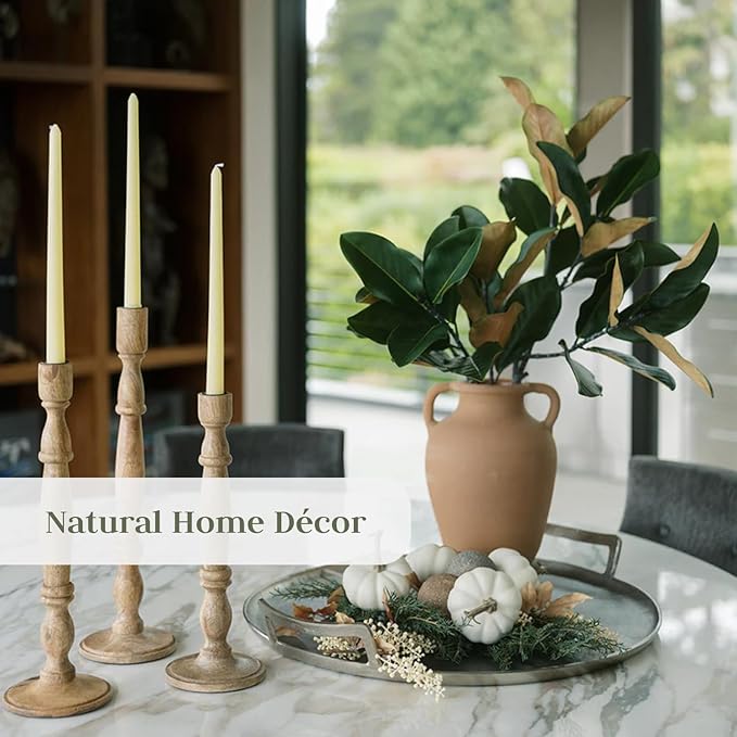 CG Hunter Terracotta Vase with Handles, 12-in Vintage Decor Vase & Table Decor in Entryway, Livingroom or Dining Room, Display Fresh or Dried Flowers, Branches or as a Standalone Decorative Accent