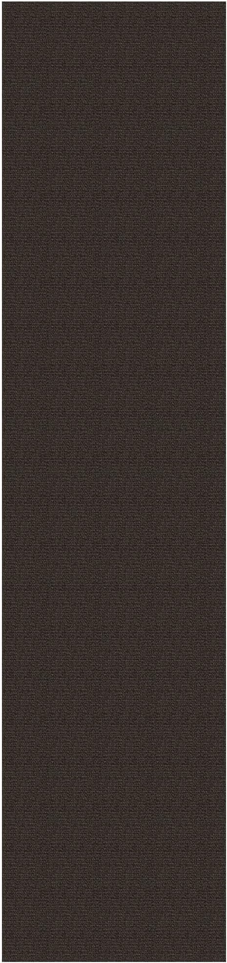EARTHALL Washable Runner Rug 2x10 Ft Non Slip Runners for Hallways Long Cotton Rubber Backed Kitchen Runner Braided Indoor Floor Carpet Runners for Entryway, Hallway, Kitchen, Taupe/Coffee