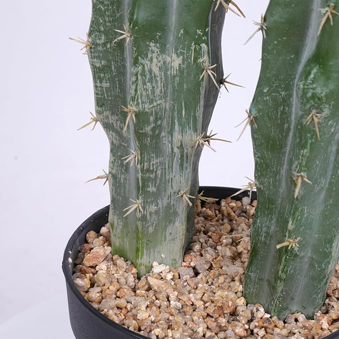 Artificial Cactus Potted Plant 40 Inch Faux Desert Cacti Fake Big Cactus Plant for Home Garden Office Indoor Outdoor Decoration