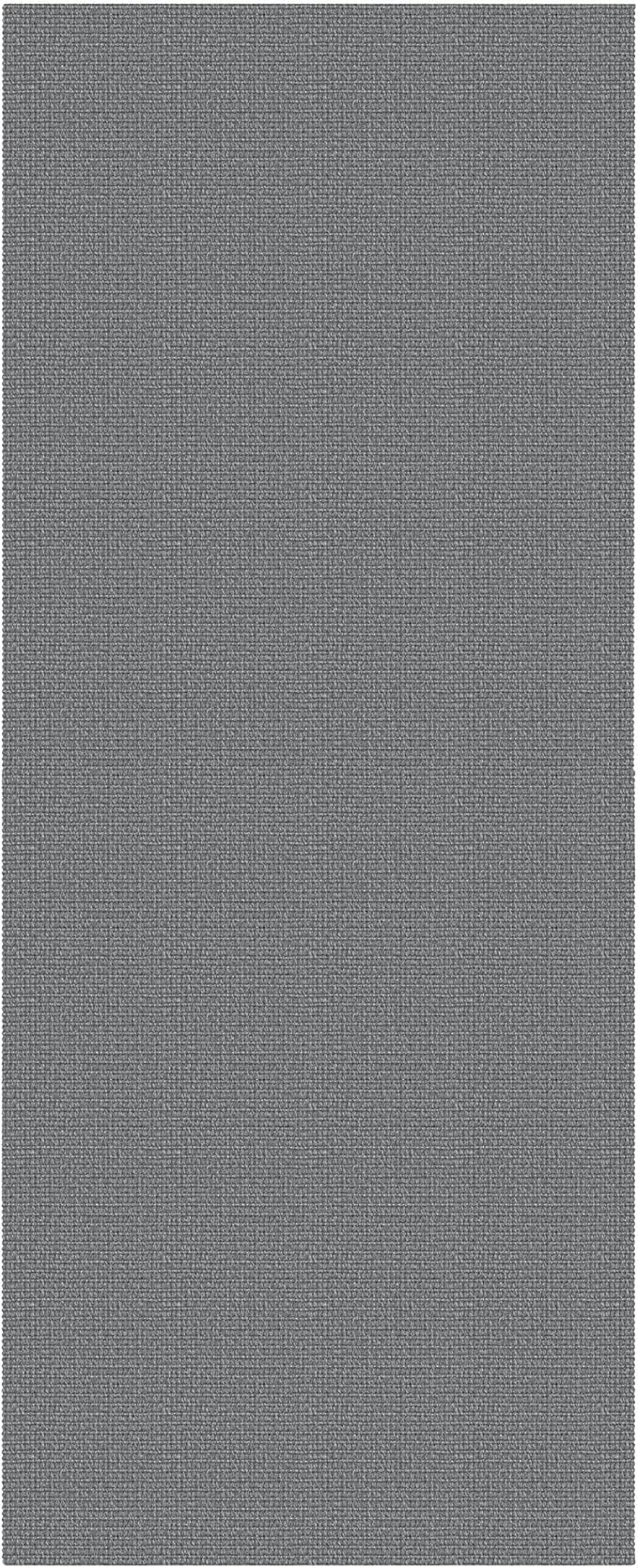 EARTHALL Washable Runner Rug 2.6x8 Ft Non Slip Runners for Hallways Cotton Rubber Backed Kitchen Runner Braided Indoor Floor Carpet Runners for Entryway, Hallway, Kitchen, Bedroom, Charcoal Gray