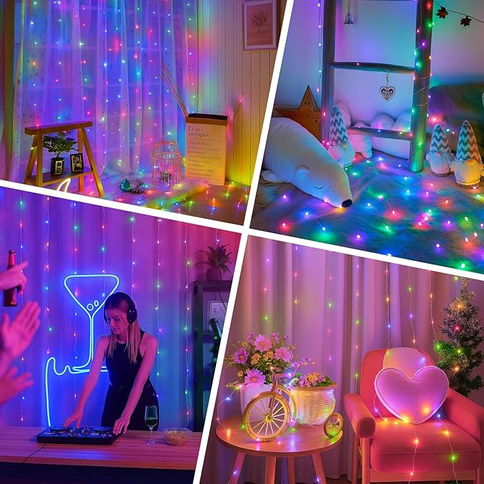 Lakumu Multicolor Fairy Lights Battery Operated, Twinkle Lights with Timer, Mini LED String Lights for Bedroom, Christmas Decorations, Wedding, Centerpiece Table Decor (5M/16FT Multicolor)
