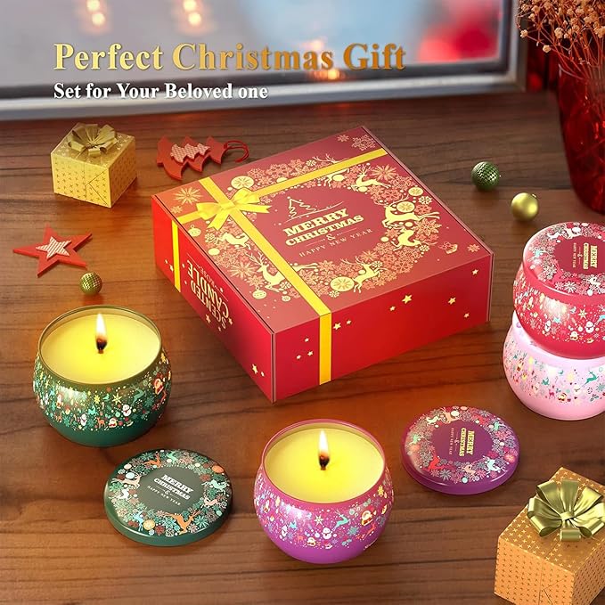 Aromatherapy Christmas Candles for Home Scented
