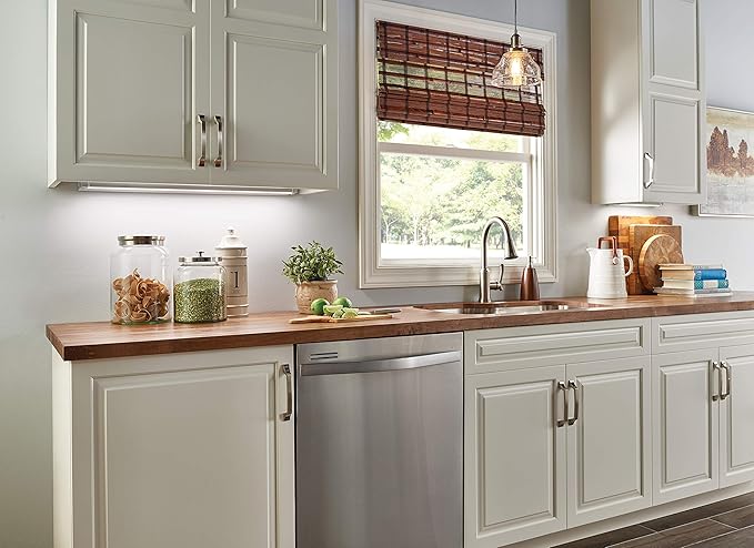 Kichler Avery 1-Light Bell Mini Pendant in Brushed Nickel, Clear Seeded Glass, (8.5" H x 8" DIA), 43850NI
