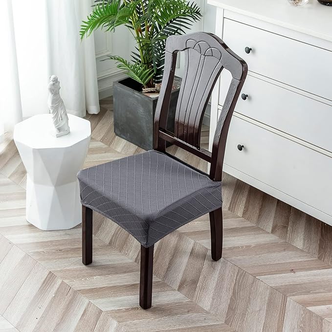 Genina Waterproof Seat Covers for Chairs Seat Covers for Dining Room Chair Slipcovers Kitchen Chair Covers Dining Chair Covers