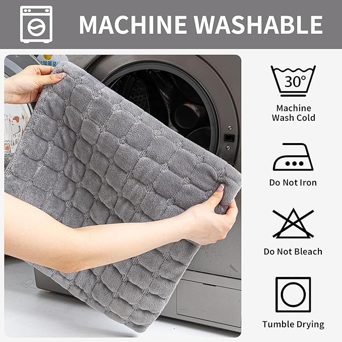 Velvet Throw Pillow Covers(Pack of Two, Dark Grey) 20×20 Inch Decorative Pillows Cover Neutral Soft Chenille Couch Pillows with Zipper Aesthetic for Living Room and Bedroom