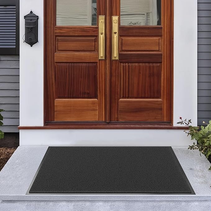 Amyracel Front Door Mat Indoor Outdoor Entrance, 36" x 48" All-Season Waterproof Doormat for Enterway, Heavy Duty Commercial Floor Mat, Fade Resistant, Rubber Back, Low Profile, Easy Clean