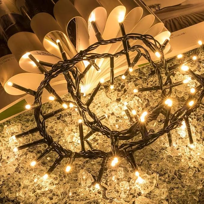 Ogrmar 82 ft 1000 LED Christmas Cluster Lights 8 Modes Christmas String Lights with Timer Function & Connectable for Xmas Home Garden Wedding Party Xmas Tree Indoor Outdoor Decor (1000, Warm White)