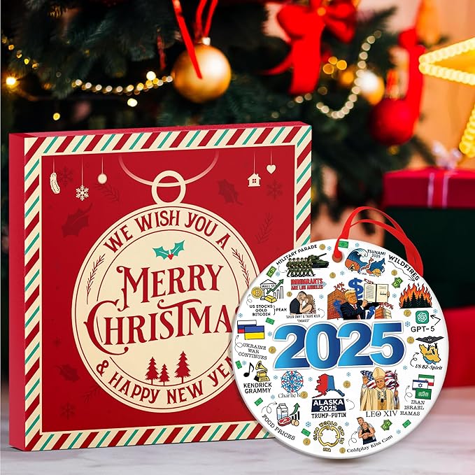 Christmas Ornaments 2025 - Unique 2025 Ornaments for Christmas Tree Decoration - Funny Gifts For christmas - Family Xmas Ornament - Trending Ornament Home Decor Xmas Gifts - Trending Items For Holiday