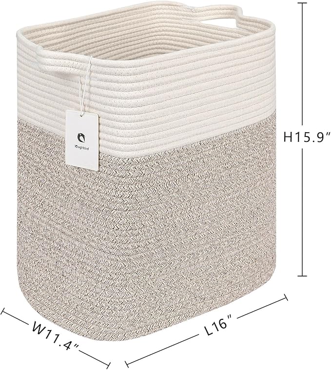 Collapsible Laundry for Hamper,Medium Large Storage Bins Fabric Storage Box, Closet Organizer,Hampers Foldable Fabric Storage Basket, Solid Storage Toy Box With Handle, Used to Organize