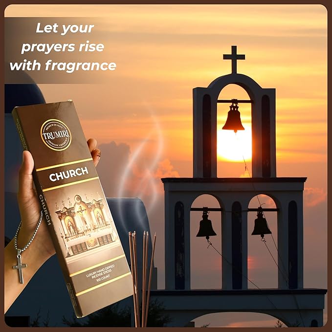 Church Incense Sticks - Bulk Pack of 100 Insence-Sticks - Made with Natural Incienso - Sacred Insense Non Toxic Spiritual Incents Incence