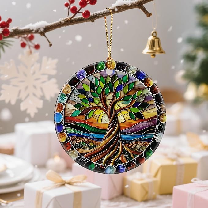 Tree of Life Ornament – Christmas Ornament, Christmas Tree Decor & Perfect Holiday Decoration | Tree of Life Gift, Housewarming Gift, Gifts for Women, Gifts for Mom