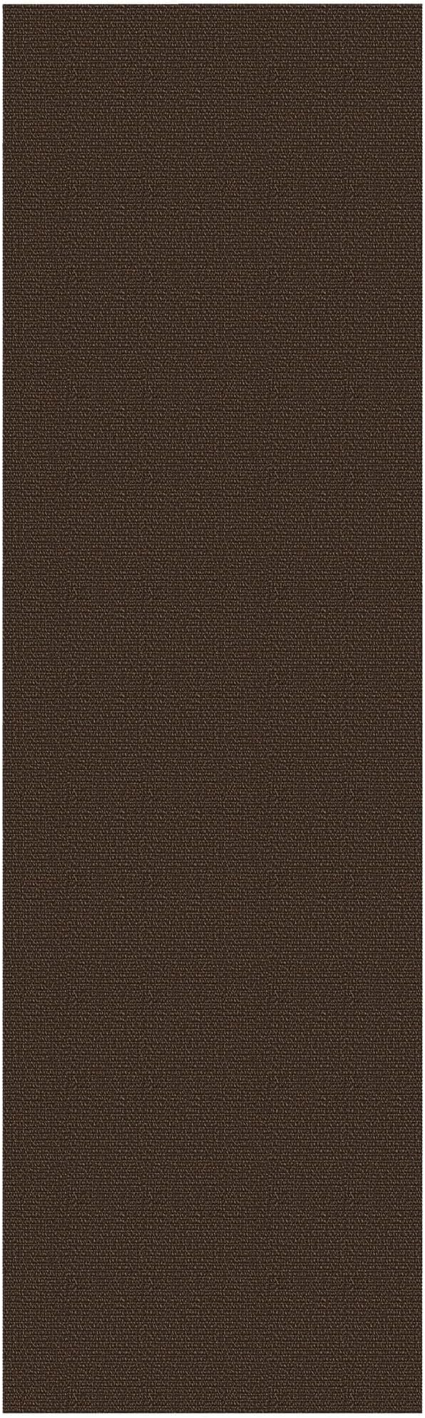 EARTHALL Washable Runner Rug 2x8 Ft Non Slip Runners for Hallways Cotton Rubber Backed Kitchen Runner Braided Indoor Floor Carpet Runners for Entryway, Hallway, Kitchen, Bedroom, Brown/Coffee
