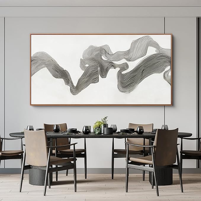 Abstract Wall Art Decor Large Wall Art for Living Room Abstrcat Canvas Art Wall Decor Modern Framed Wall Art Prints Abstrcat Art Artwork for Walls Decorations Bedroom Office Decor 29" X 58"