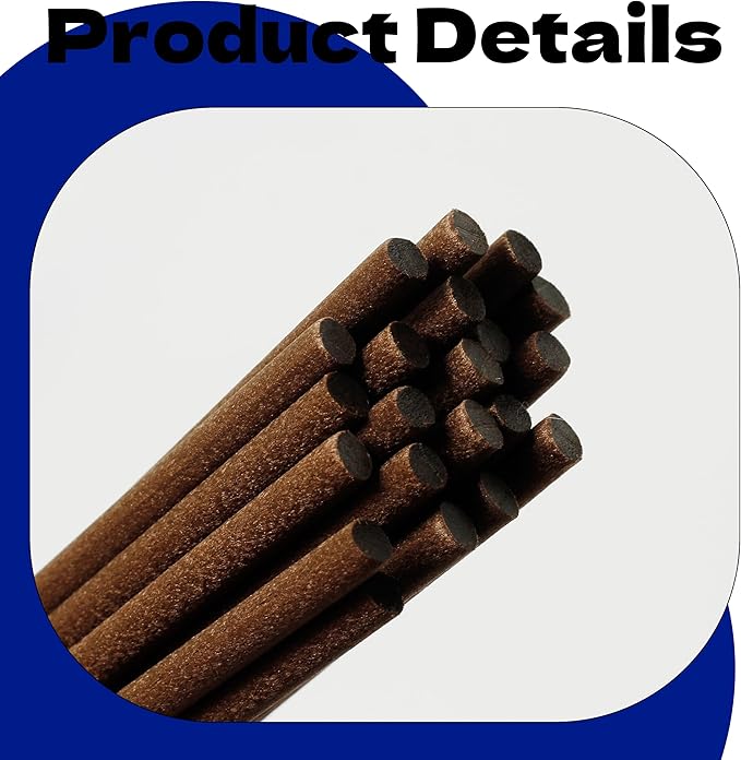 Brown Fibre Reed Diffuser Sticks 20pcs 43cm x 5mm Brown Fibre Reed Diffuser Sticks Thick Diffuser Reeds Sticks Diffuser Sticks for Diffuser Oils Fragrance Refill Fibre Reeds for Diffusers