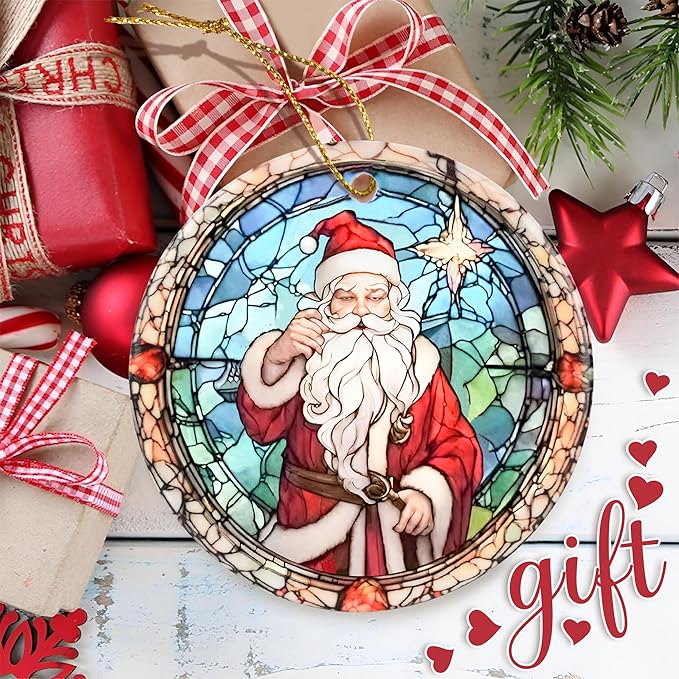 Touber Christmas Ornament, Santa Claus Christmas Decoration, Christmas Tree Ornaments, Holiday Decor, Christmas Keepsake, Santa Claus Lover Gifts