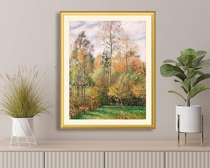 Art Shoppe Framed Print Wall Art, Vintage Wall Décor for Living Room, Bedroom, Office, High-Resolution Image on Premium Art Paper, 3/4" Frame with Plexiglass Front, Ready to Hang, 17"x21"